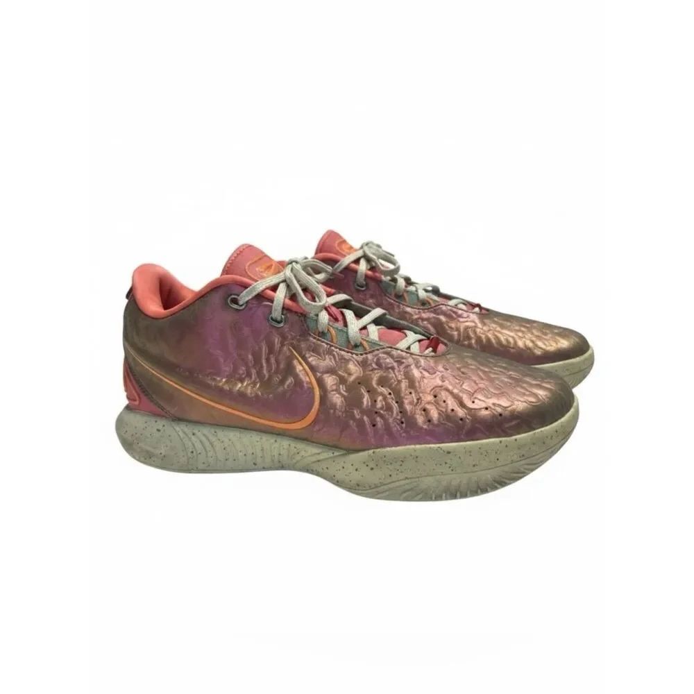Nike Air Zoom LeBron 21 Sneakers Queen Conch Copper Rose Gold Iridescent Size 11